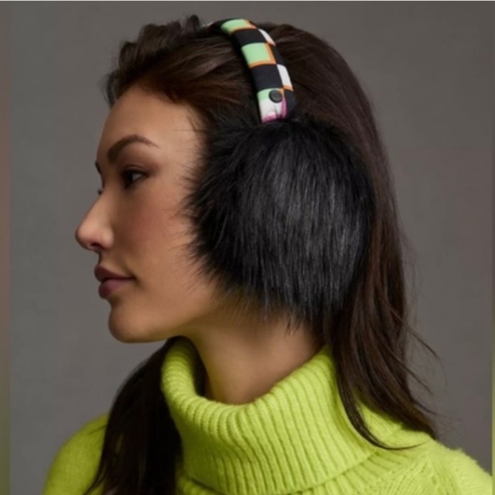 UGG Black and Multicolor Earmuffs